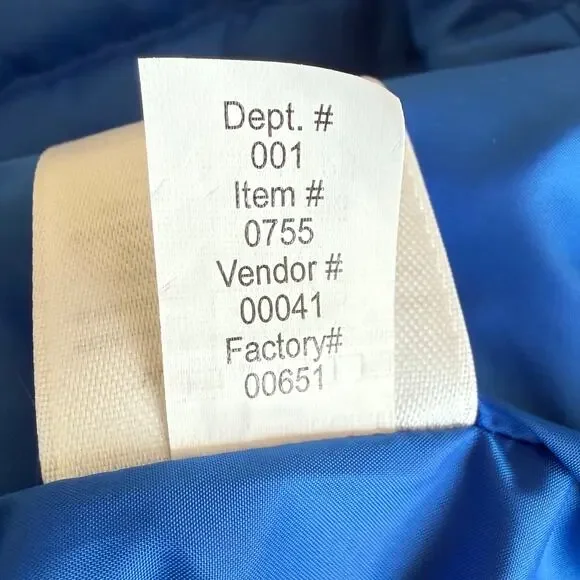 Eddie Bauer Microlight Down Vest Men’s Medium Blue 650 Fill Packable Puffer NWT - Picture 7 of 9